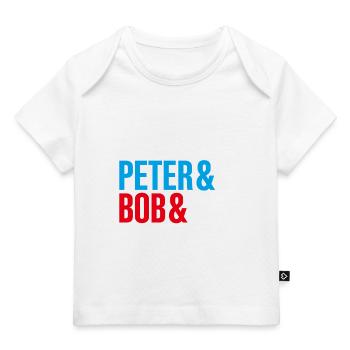 Die Drei ??? Justus&Peter&Bob&DEIN NAME - Baby Premium Organic T-Shirt - Weiß - Vorne