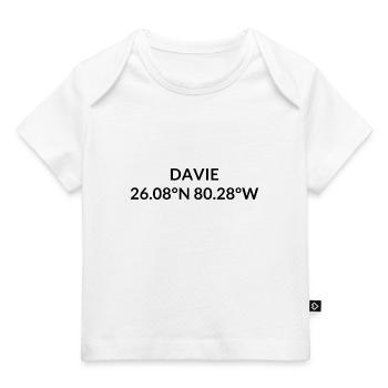 Davie Florida USA Koordinaten - Baby Premium Organic T-Shirt - Weiß - Vorne