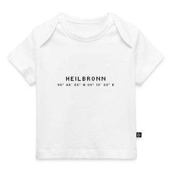Heilbronn Koordinaten - Baby Premium Organic T-Shirt - Weiß - Vorne