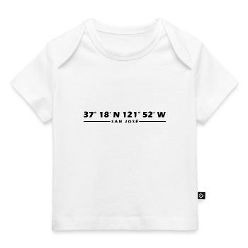 San José Coordinates - Baby Premium Organic T-shirt - white - Front