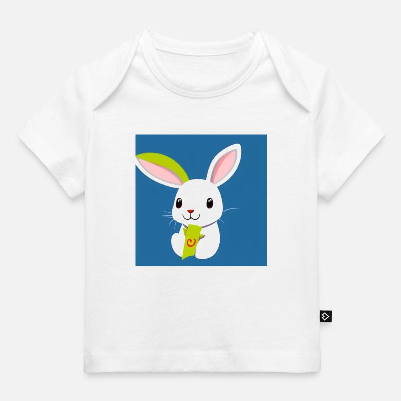 Conception de lapin - T-shirt Premium bébé bio - blanc
