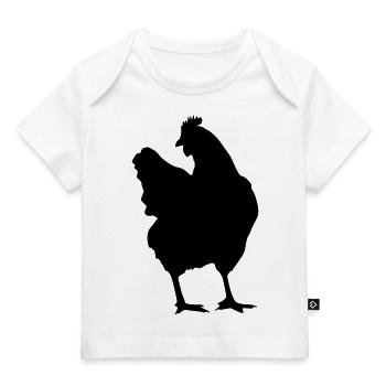 chicken - Baby Premium Organic T-Shirt - Weiß - Vorne