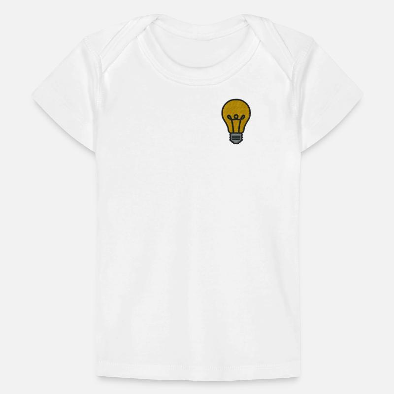 Embroidered light bulb Baby Premium Organic T-shirt