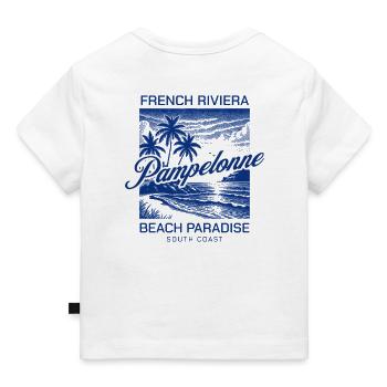 Pampelonne Beach Bleu Riviera - T-shirt Premium bébé bio - blanc - Dos