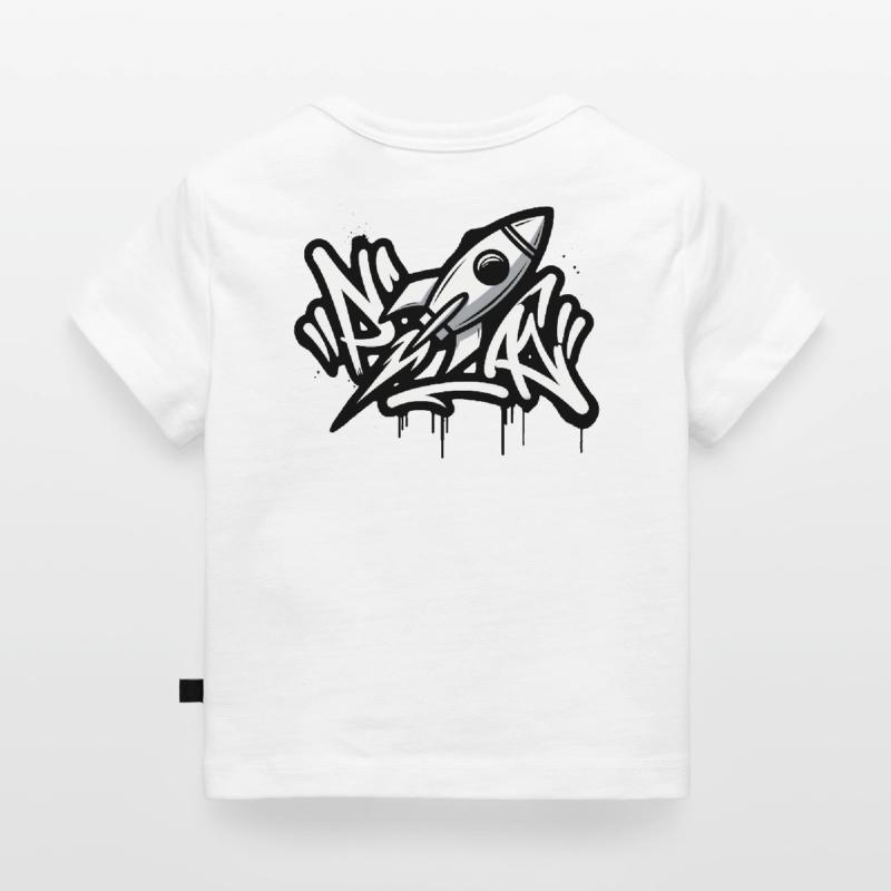 Fusée graffiti en noir et blanc T-shirt Premium bébé bio