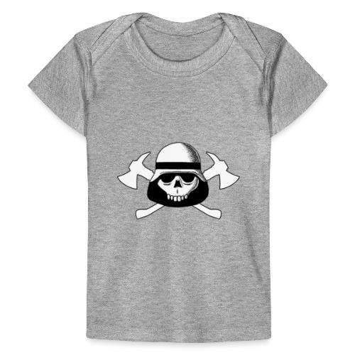 Fire Skull 2 - Baby Bio-T-Shirt