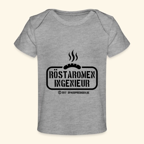 Grillsprüche-Design Röstaromeningenieur - Baby Bio-T-Shirt
