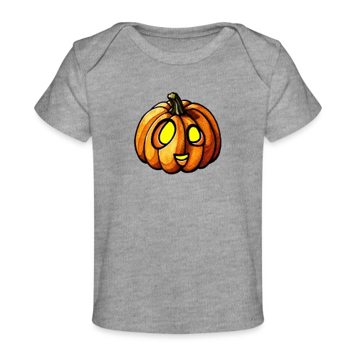 Pumpkin Halloween watercolor scribblesirii - Ekologiczna koszulka dla niemowląt