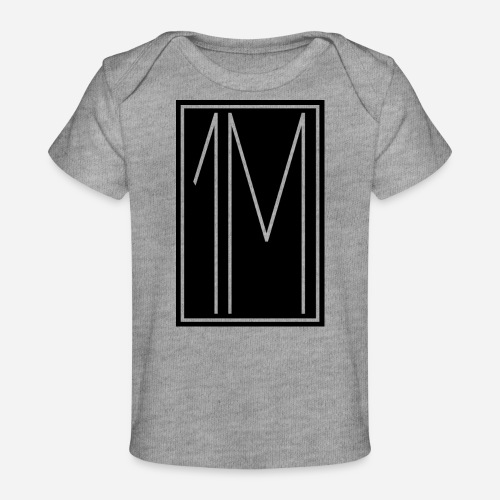 1M/One MVMNT Logo schwarz - Baby Bio-T-Shirt