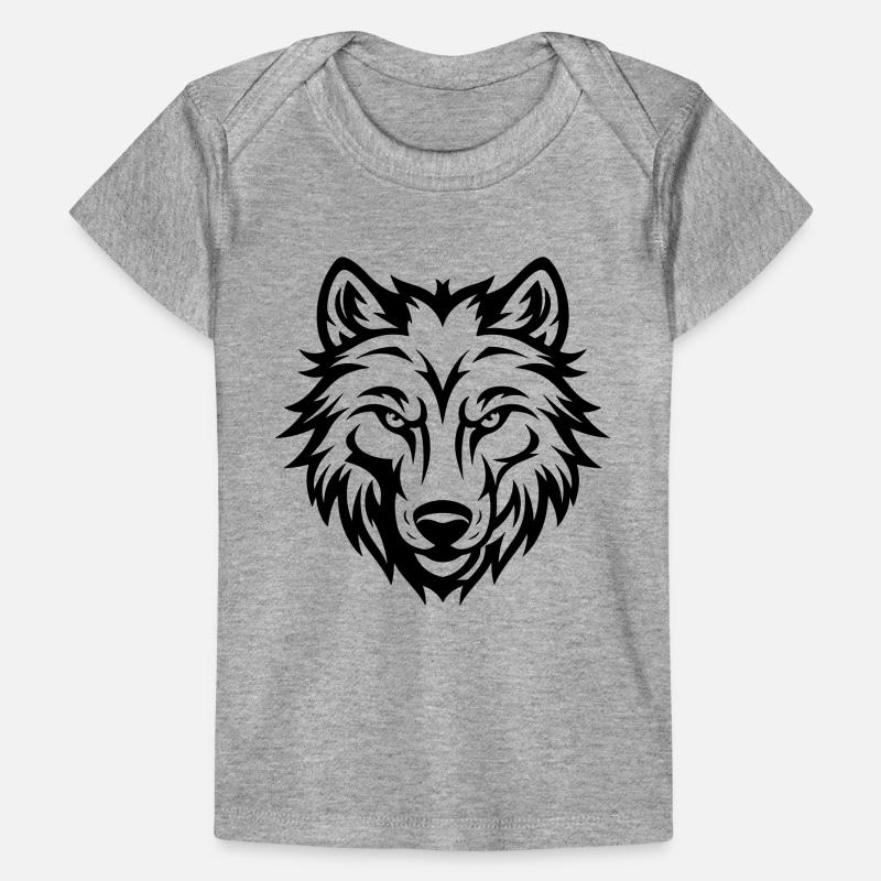 Wolf Head Baby Premium Organic T-shirt