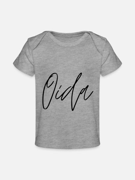 Oida - Baby Premium Organic T-Shirt - Grau meliert