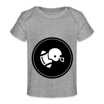 Icône du football - T-shirt Premium bébé bio - gris chiné - Devant