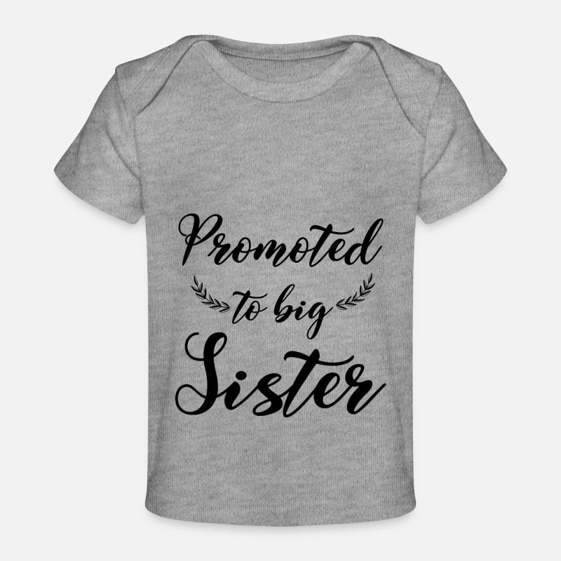Promu grande soeur - T-shirt Premium bébé bio - gris chiné
