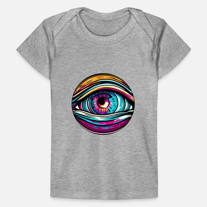Psychedelic / Auge / Psychobilly / Comic / bunt Baby Premium Organic T-Shirt