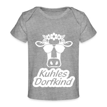 Kohles Dorfkind - Baby Premium Organic T-Shirt - Grau meliert - Vorne