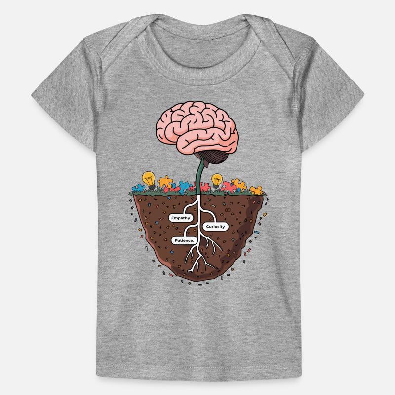 Brain Growth Tree – Knowledge and Wisdom Illustrat Baby Premium Organic T-shirt