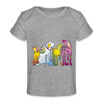 Dogs Pack Pinscher best friends loyal pet - Baby Premium Organic T-shirt - heather grey - Front
