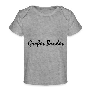 Grand frère - T-shirt Premium bébé bio - gris chiné - Devant