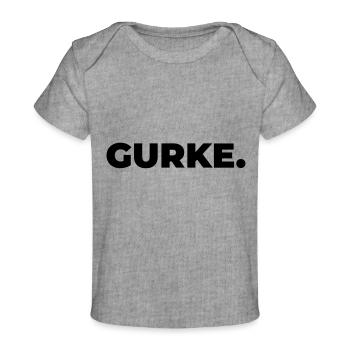 Gurke - Baby Premium Organic T-Shirt - Grau meliert - Vorne