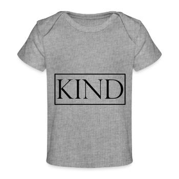 KIND - Baby Premium Organic T-Shirt - Grau meliert - Vorne