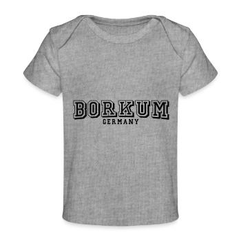 Borkum - Baby Premium Organic T-Shirt - Grau meliert - Vorne