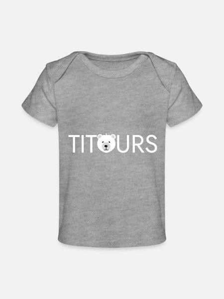 Titours - T-shirt Premium bébé bio - gris chiné