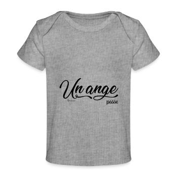un Ange passe - Baby Premium Organic T-Shirt - Grau meliert - Vorne