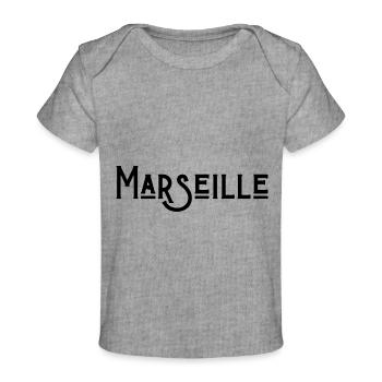 marseille - T-shirt Premium bébé bio - gris chiné - Devant