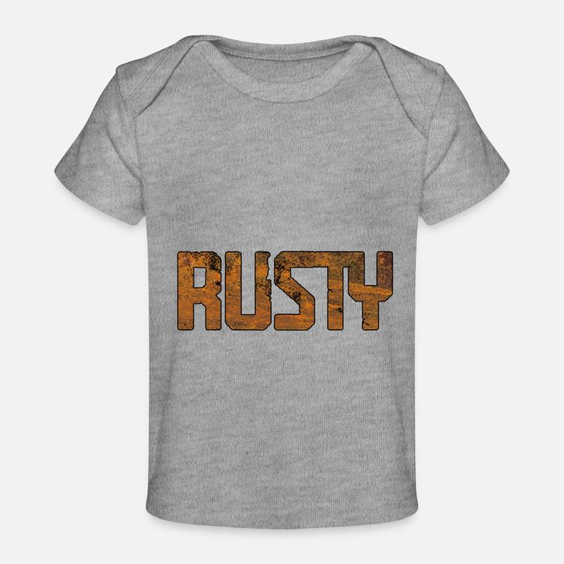 rouillé - T-shirt Premium bébé bio - gris chiné