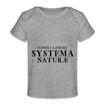 Systema Naturae - T-shirt Premium bébé bio - gris chiné - Devant