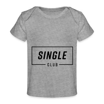Single Club - Baby Premium Organic T-Shirt - Grau meliert - Vorne