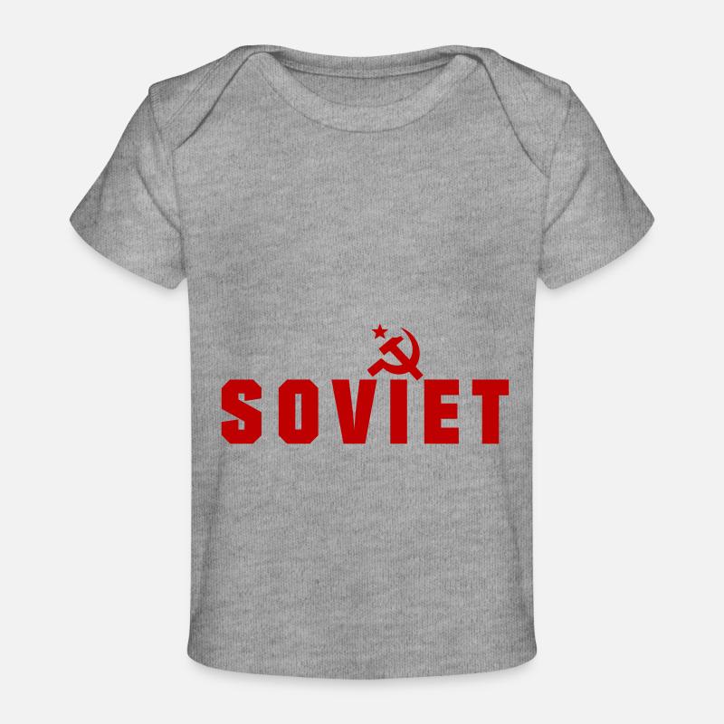 Soviétique - Russie - T-shirt Premium bébé bio - gris chiné