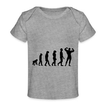 CULTURISTE - T-shirt Premium bébé bio - gris chiné - Devant