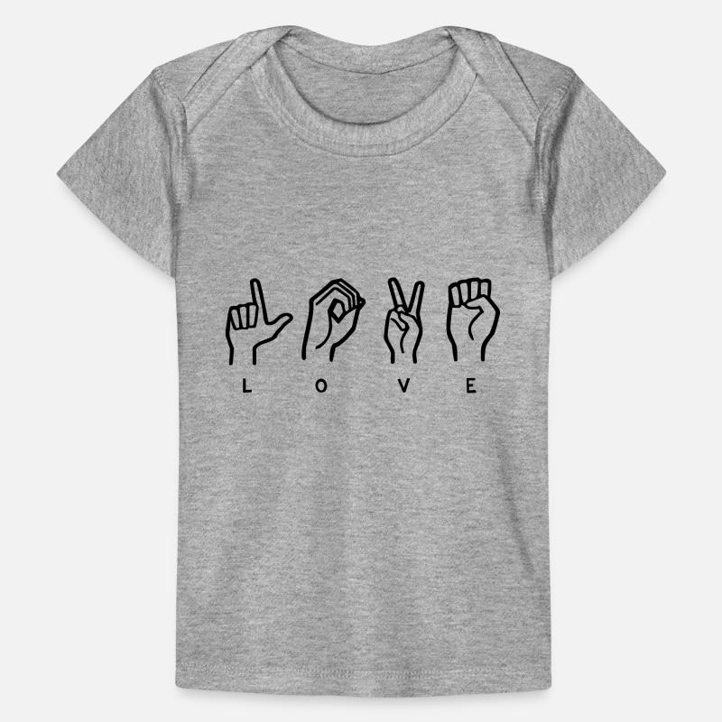 LOVE Sign Language Baby Premium Organic T-shirt