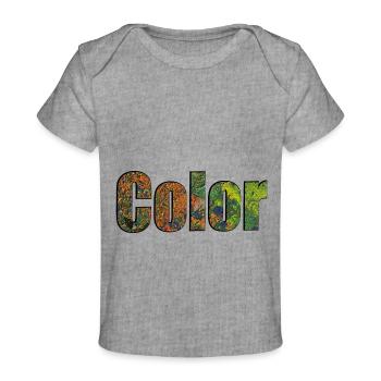 Color - Baby Premium Organic T-Shirt - Grau meliert - Vorne