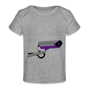 Caméra de sécurité - T-shirt Premium bébé bio - gris chiné - Devant