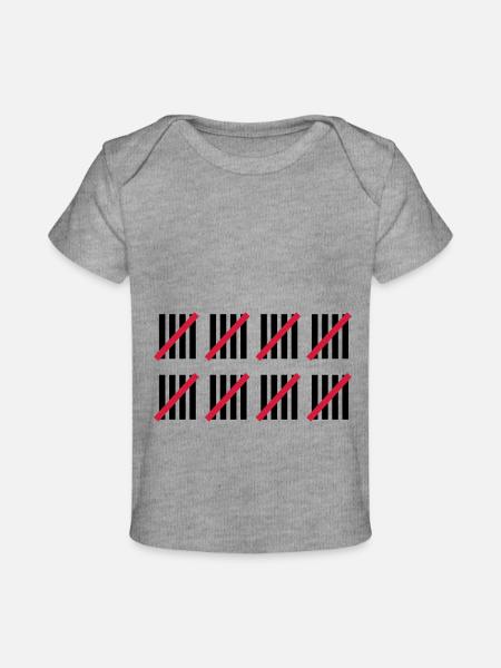 40e Anniversaire - T-shirt Premium bébé bio - gris chiné
