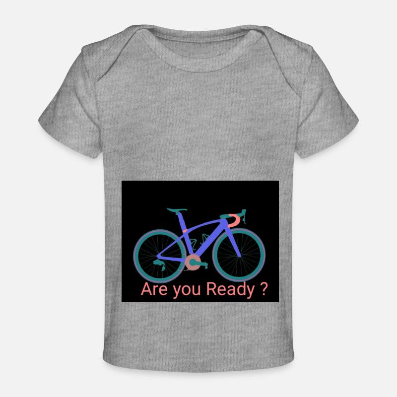 image velo de course - T-shirt Premium bébé bio - gris chiné