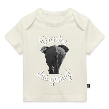 Éléphant merci, ça suffit - T-shirt Premium bébé bio - marine foncé - Devant