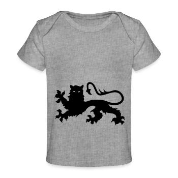 Lion normand león leopardo Löwe leão leone - T-shirt Premium bébé bio - gris chiné - Devant