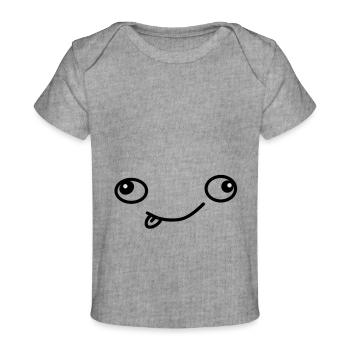Lustig verspielt - Baby Premium Organic T-Shirt - Grau meliert - Vorne