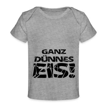 Ganz dünnes Eis - Baby Premium Organic T-Shirt - Grau meliert - Vorne