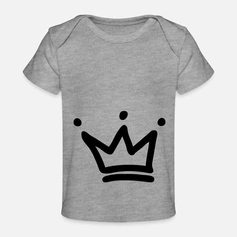 couronne - T-shirt Premium bébé bio - gris chiné