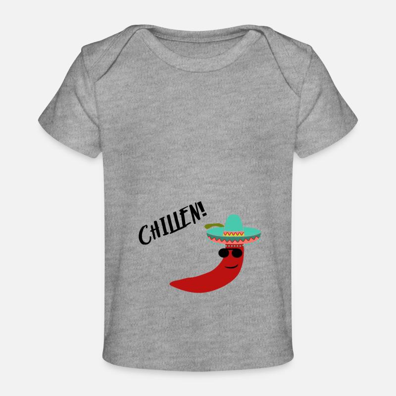 Chilli Chillen - T-shirt Premium bébé bio - gris chiné