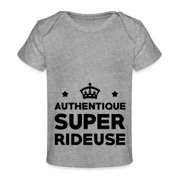 Rider / Ride / Rideuse / Sport Extrême - T-shirt Premium bébé bio - gris chiné - Devant