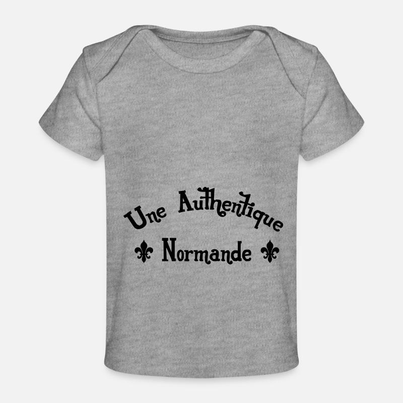 Une Authentique Normande - T-shirt Premium bébé bio - gris chiné