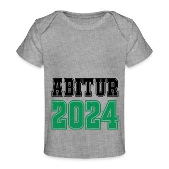 abitur 2024 - Baby Premium Organic T-Shirt - Grau meliert - Vorne