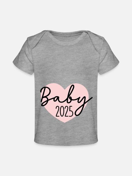 Bébé 2025 - T-shirt Premium bébé bio - gris chiné