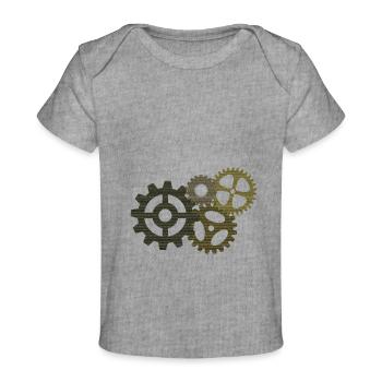 Transmission par engrenage ... - T-shirt Premium bébé bio - gris chiné - Devant