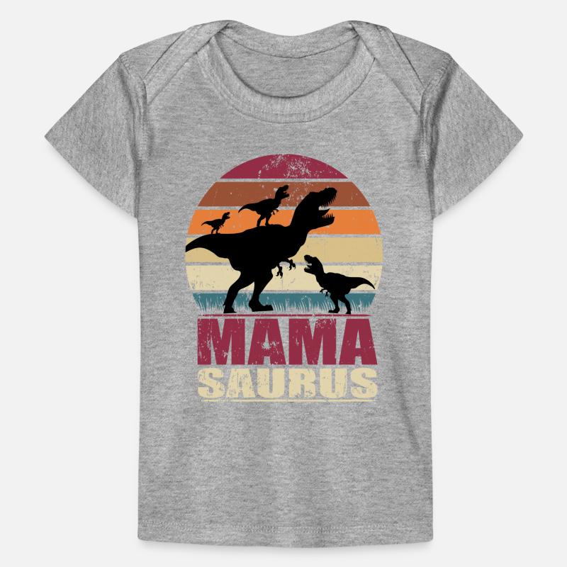 Mamasaurus Rex Dinosaurier Mutter Dino Drillinge Baby Premium Organic T-Shirt